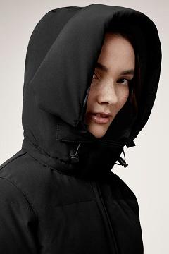 Chamarras Canada Goose Mujer Mexico - Chelsea Abrigos Negros CQ0483769